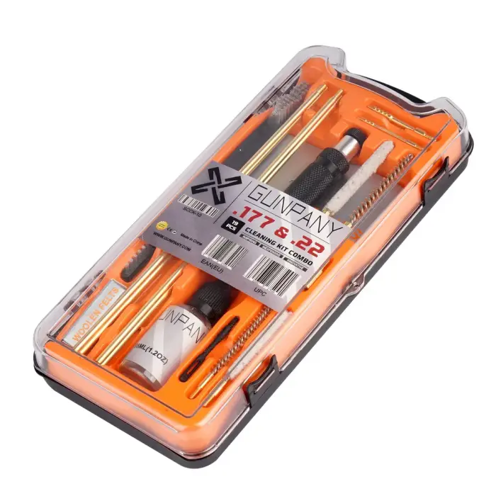 GunPany Airgun Cleaning Kit 4.5/5.5 mm – 19 items – Orange