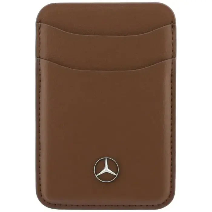 Magnētiskais karšu maciņš Mercedes Leather Camel