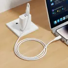 Silicone Cable USB A to Lightning Hoco 2,4A 1 m X124 white Photo