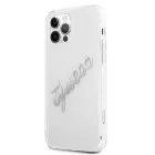 Guess Vintage Script Hardcase for iPhone 12 Pro Max - Transparent/Silver — Photo 2