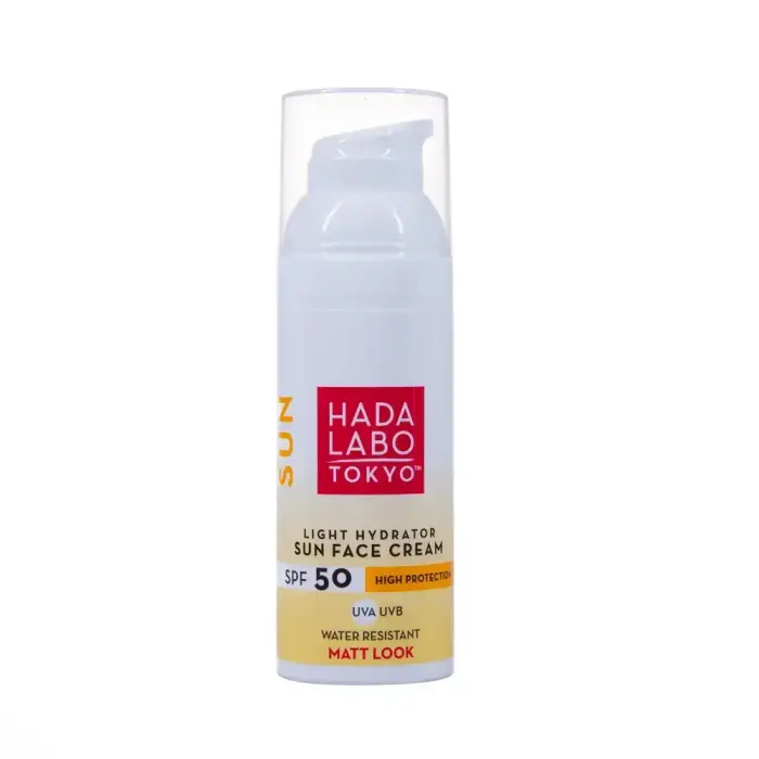 Hada Labo Tokyo, Hialuronskābes mitrinošs sejas sauļošanās krēms, SPF 50, 50 ml