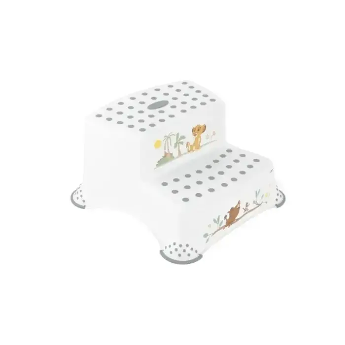 Two-tier bench Igor "Lion King" 40x37x21cm white