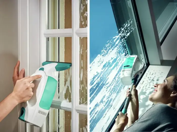 LEIFHEIT Vacuum Window Cleaner Dry&Clean with accessory kit Photo