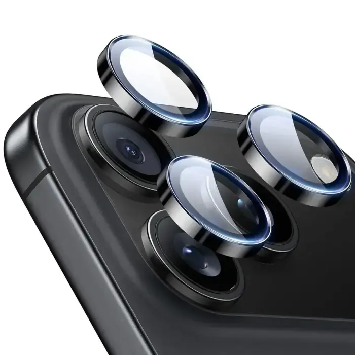 ESR Armorite kameras lēcas aizsargstikls iPhone 14/15/16/17 Pro/Pro Max, melns