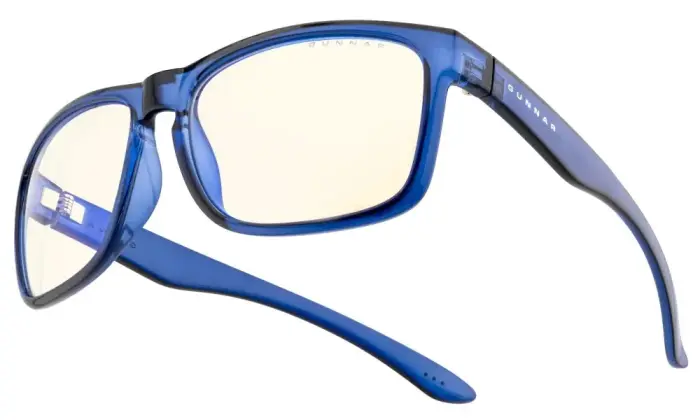 GUNNAR biroja/spēļu brilles INTERCEPT CRYSTAL COBALT  * caurspīdīgas lēcas * BLF 35 * GUNNAR focus