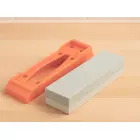 Stone sharpener for knives and scissors, double-sided, rectangular, on a base — Photo 4