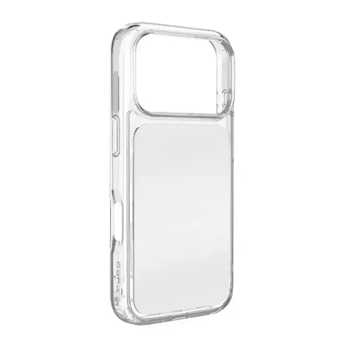 Puro Plate Mag phone case with MagSafe support for iPhone 17 Pro, white