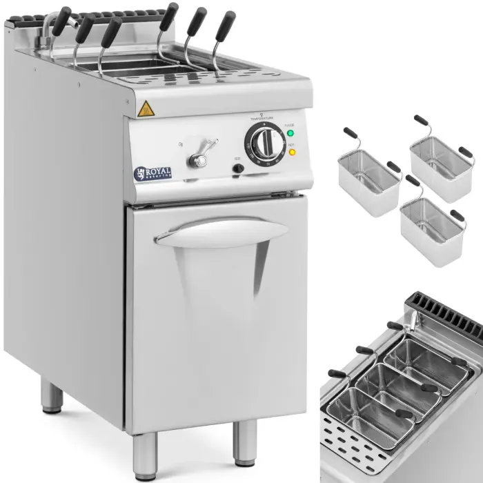 Electric pasta cooker Royal Catering RCEPM-40/700C3B, 9 kW, 400 V, freestanding