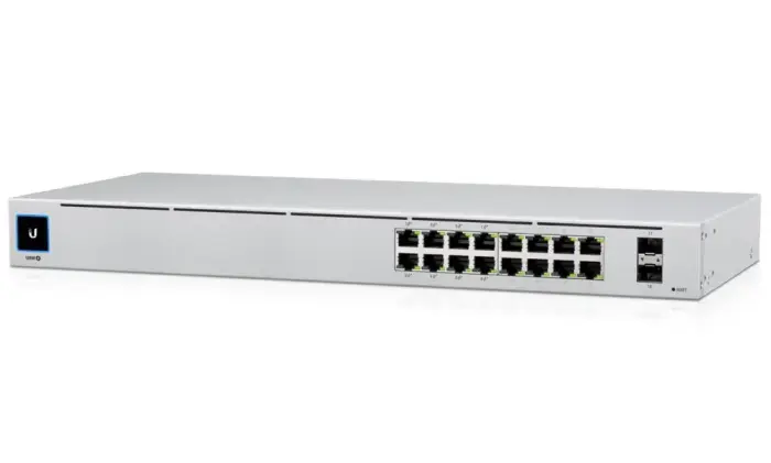 Ubiquiti UniFi Switch 16 PoE - 16x GbE, 2x SFP, 8x PoE+ (PoE budget 42W)