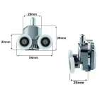 Rollers for shower cubicle set wheels 8 rollers — Photo 6