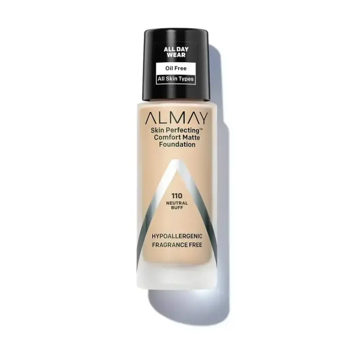 Almay, Skin Perfecting Comfort, Матовый жидкий тональный крем, 110, Neutral Buff, SPF 15, 30 ml