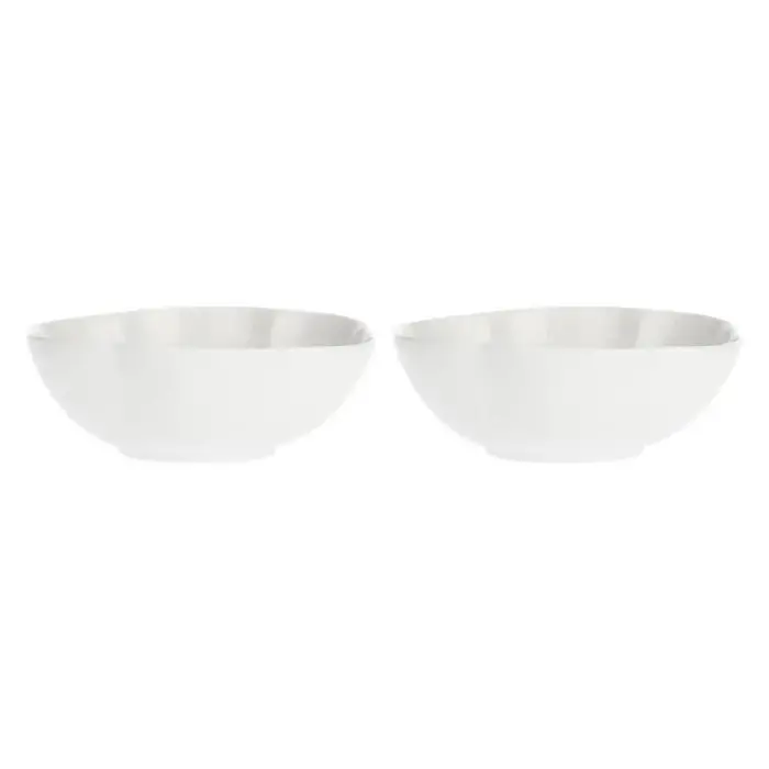 Set of 2 large round bowls Villadeifiori - White, 23 cm
