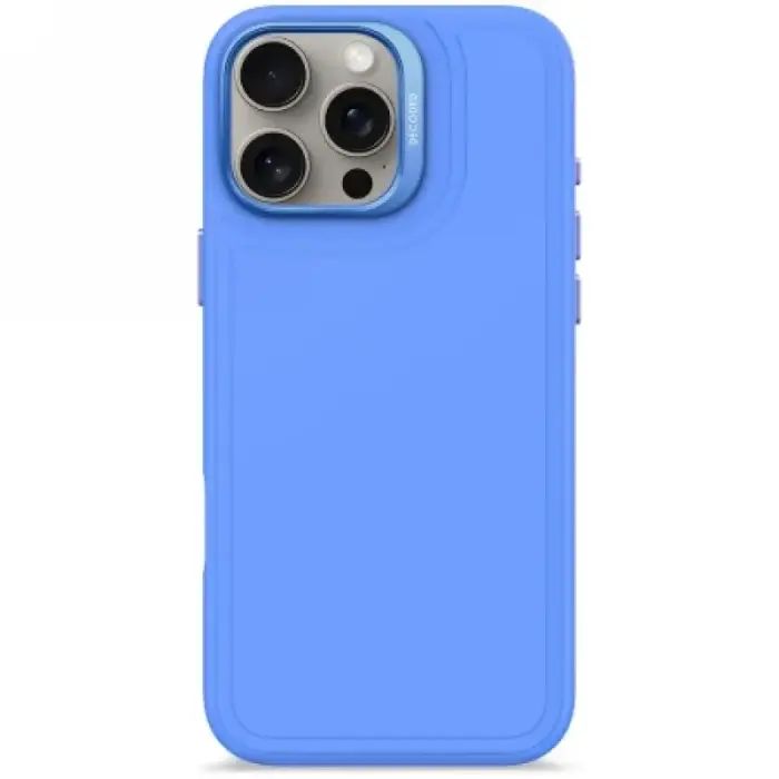Decoded AntiMicrobial Silicone Stacks aizmugures vāks ar MagSafe iPhone 16 Pro Max - Zils