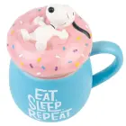 Snoopy Eat Sleep Repeat 3D krūze 500ml — Foto 3