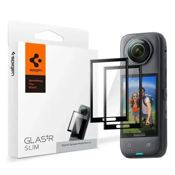 Spigen Glass tR SLIM S2P, black - Insta 360 X4