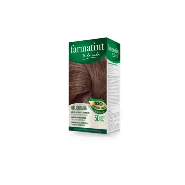 Farmatint Noturīga matu krāsa gēlā 5D Gaiši zeltaini brūna 150ml