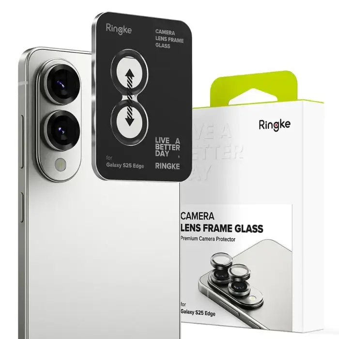 Ringke kameras rāmja aizsargs Galaxy S25 Melns