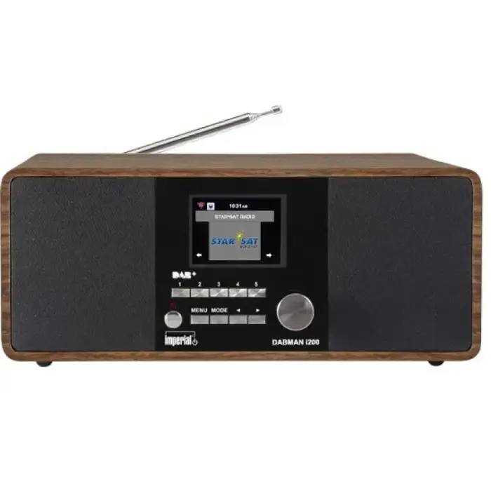 imperial DABMAN i200 Internet/DAB+/DAB/FM radio with wood-look finish