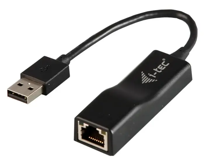 i-tec USB 2.0 Fast Ethernet adapteris DVANCE (RJ45)/ LED indikace/ juodas