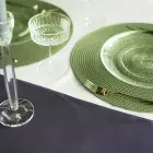 Table placemat Chef, diameter 38 cm, round, bottle green Photo