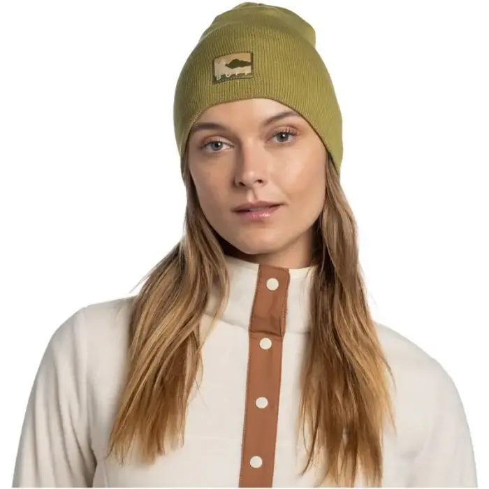 BUFF KNITTED BEANIE LILON LONG MOSS