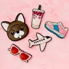 3D Sticker Pink 5pcs set Photo