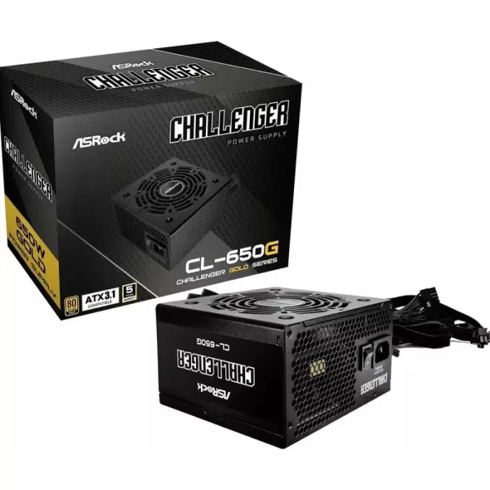 ASRock CHALLENGER 650W 80 Plus Gold barošanas bloks