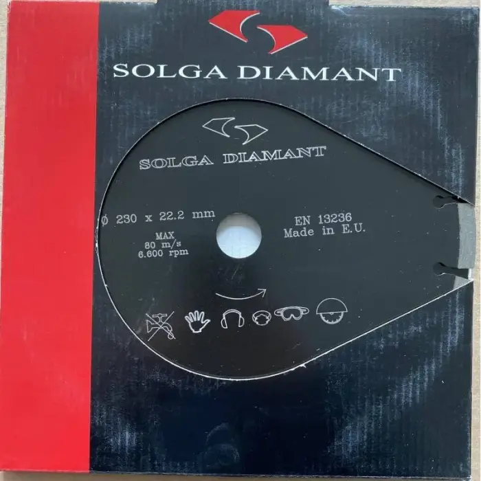 deimantinis diskas Laser Abrasive Material Pro 230 mm x 22,2 mm x 2,6 mm x 8 mm
