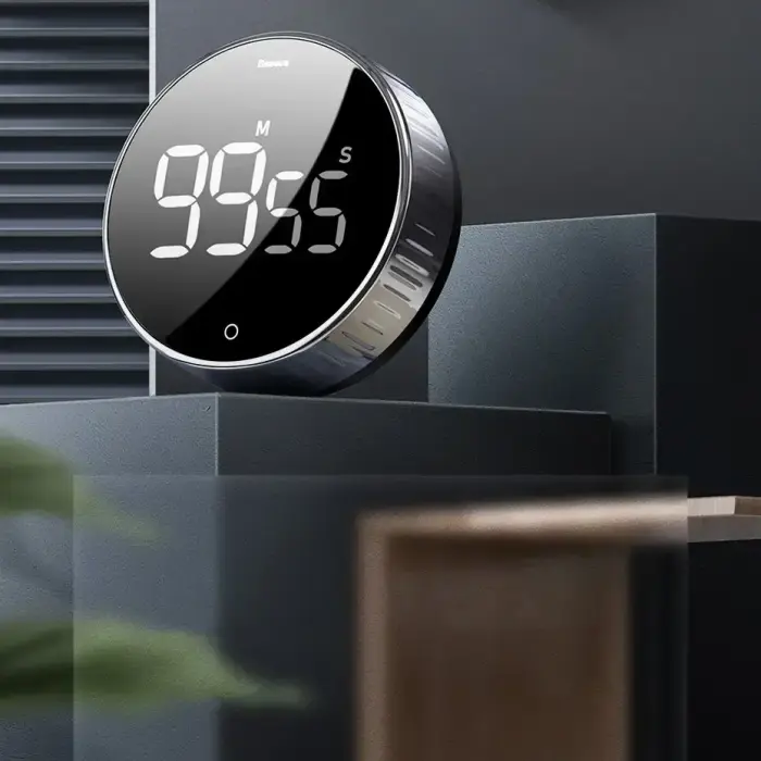 Baseus Heyo rotary timer electronic timer black timer (ACDJS-01) Фото num