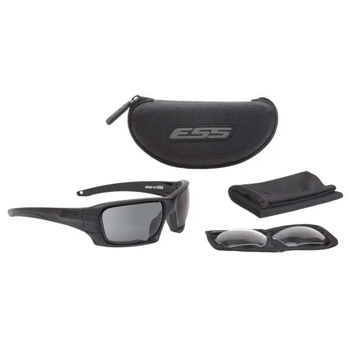 ESS Rollbar saulesbrilles – melnas – caurspīdīgas / dūmu pelēkas – EE9018-02