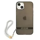 Guess Translucent Strap kõva kate iPhone 13 mini - Must — Foto 3