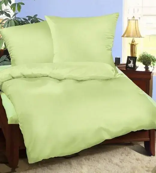 Cotton Bedding Set 200x220 cm, Solid Celadon