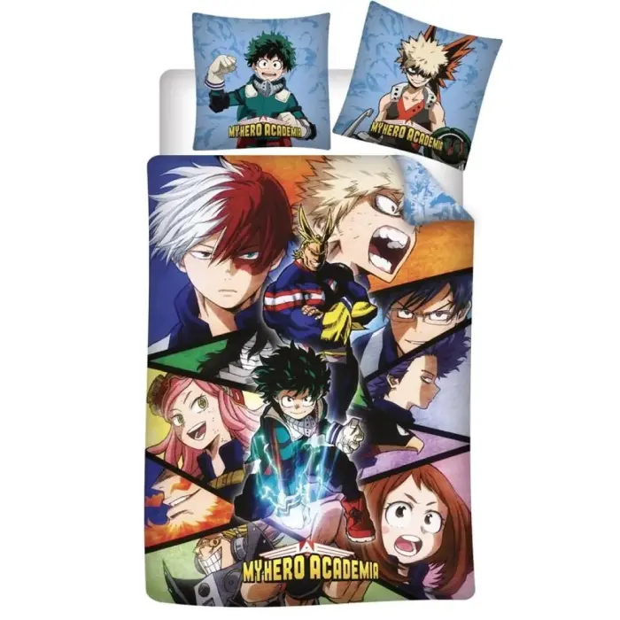My Hero Academy mikrošķiedras segas pārvalks 90 cm gultai