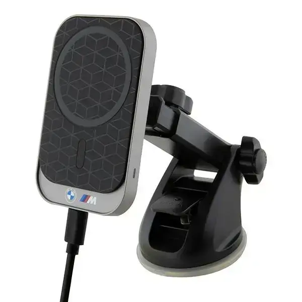 BMW MagSafe M Edition 15W belaidis automobilinis ikroviklis prietaisų skydeliui/stiklui/ventiliacijos grotelėms - Juodas