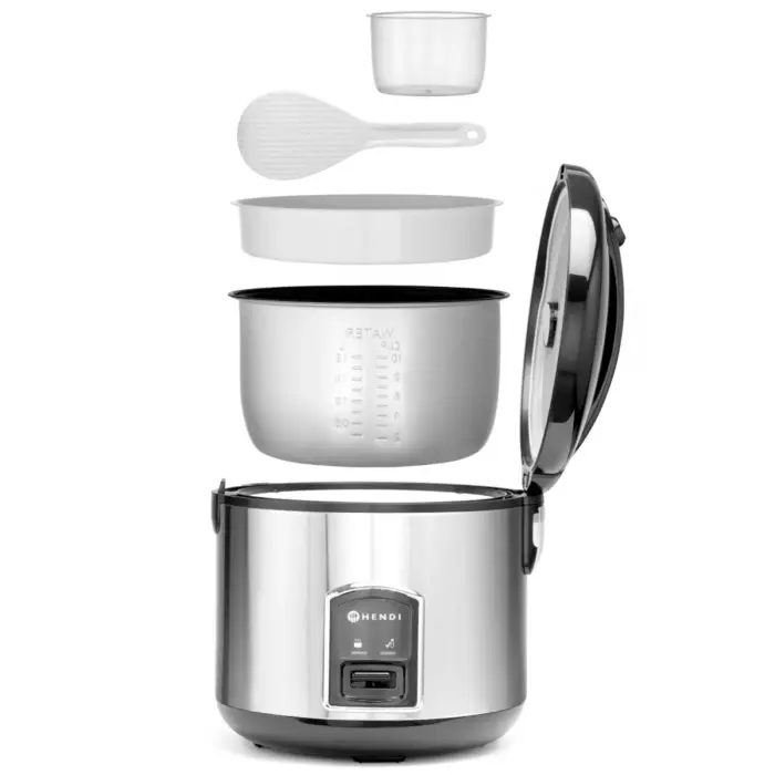 Urządzenie garnek elektryczny do gotowania ryżu z funkcją gotowania na parze 1.8L 700W - Hendi 240410 Photo