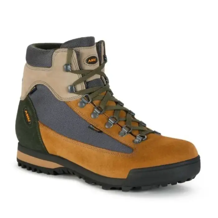 Aku women's Slope GTX leather ankle boots, brown, gray - Pantofi: 36