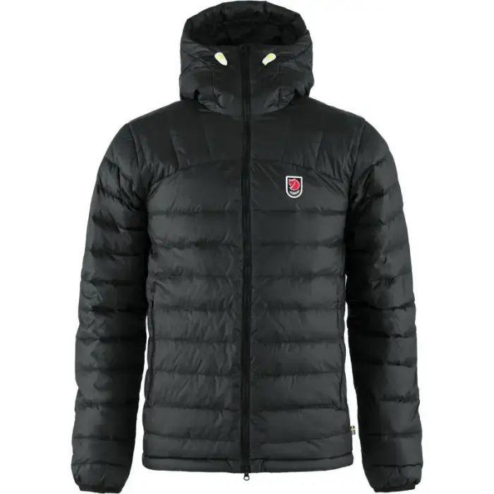 Fjällräven Expedition Pack Down Hoodie M vīriešu dūnu jaka, melna
