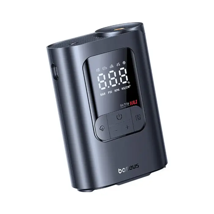 Baseus GoTrip VA1 Super Mini Wireless Air Compressor 82W 150PSI – Black Photo
