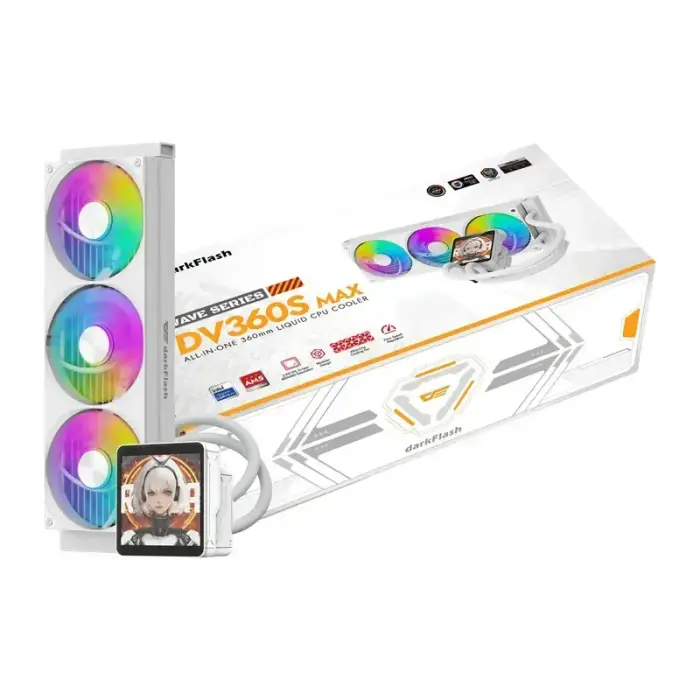 DarkFlash DV360S MAX procesora dzesētājs (balts)