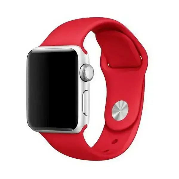Силіконовий ремешок Mercury для Apple Watch 42/44/45 mm - Красный