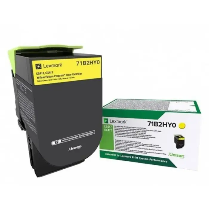 Lexmark 71B2HY0 Toner Cartridge 1pc Original Yellow