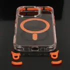 Tel Protect Strap Clear Case for iPhone 17, Orange — Photo 3