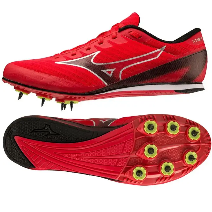 Mizuno X FIRST 2 Skriešanas apavi ar radzēm U1GA233003 Sarkans 43