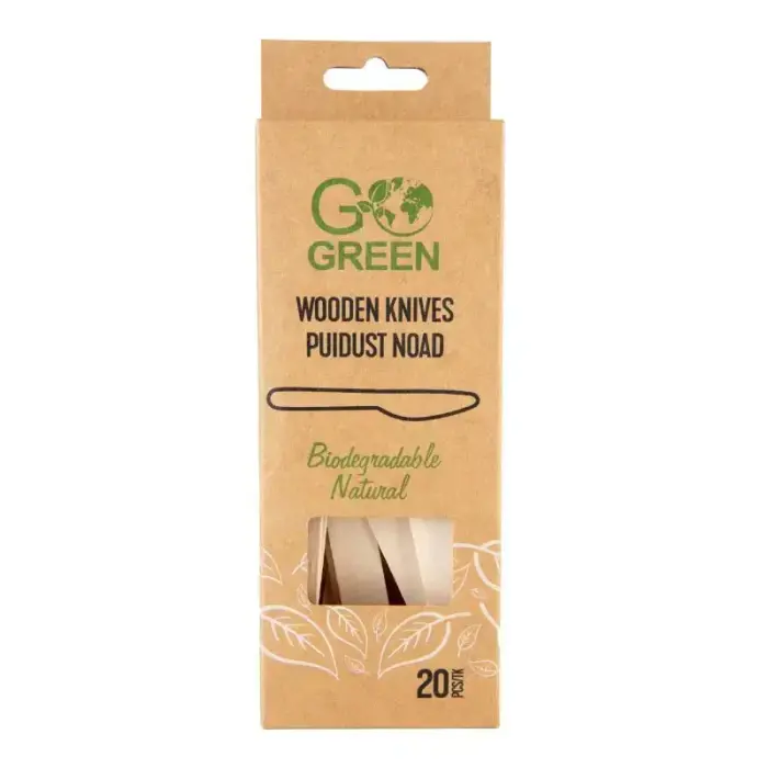 Деревянные ножи Go Green 20 шт.