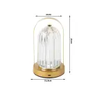Night lamp table crystal led lantern touch — Photo 4