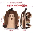 Max Monkey reversible backpack with plush toy 25cm — Photo 5