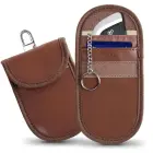 Tech-Protect KLR100 RFID Blocking Car Key Case - Brown — Photo 1