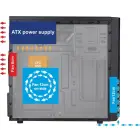 AKYGA MICRO TOWER ATX CASE AK17BK — Фото 7