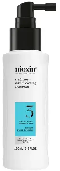 Nioxin System 3 Neizskalojams galvas ādas un matu biezinošs līdzeklis plāniem matiem 100 ml