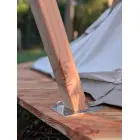 Short Guy Pole for Wooden Platform - 85 cm Foto 4